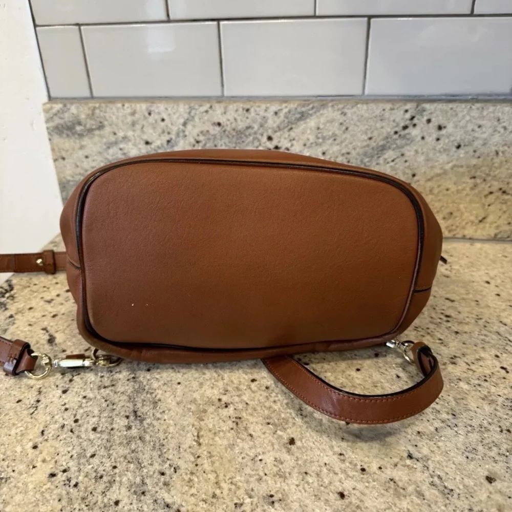 Chloé Brown Leather Suede Flap Backpack